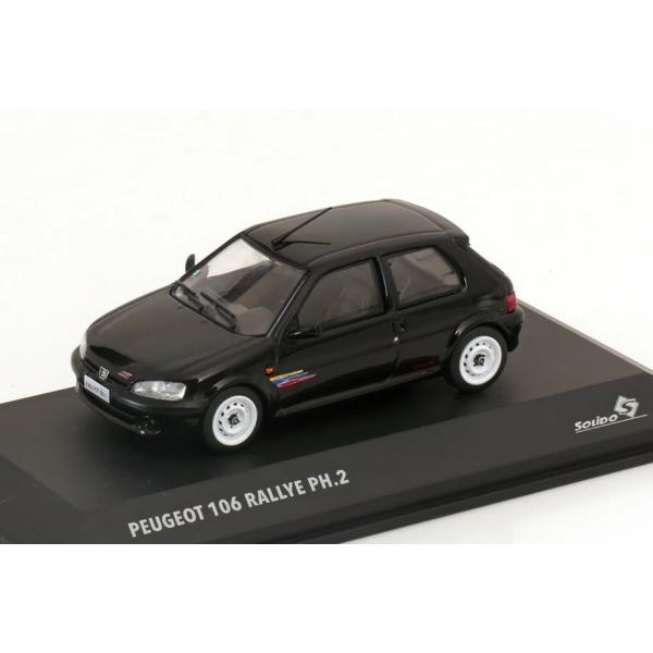 ソリド 1/43 プジョー 106 ラリー フェーズ 2 2001 ブラック Solido 1:43...