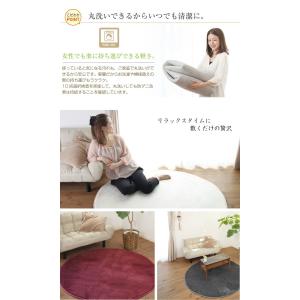 ラグ 直径140cm 円形 洗える おしゃれ ...の詳細画像3