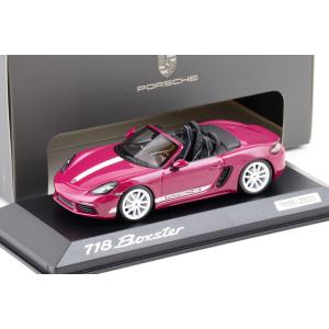 ミニチャンプス 1/43 ポルシェ 718 ボクスター 982 スタイル エディション ルビーストー...
