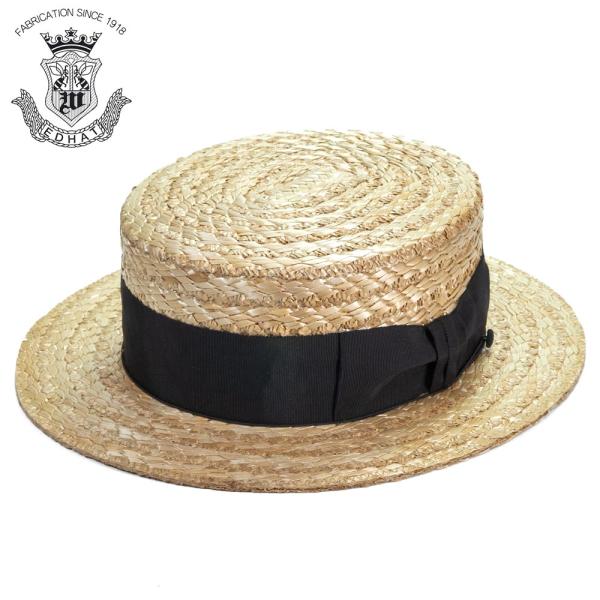 カンカン帽 メンズ 夏 花麦 ボーターハット ハット 帽子 ブランド EDHAT エドハット 日本製...