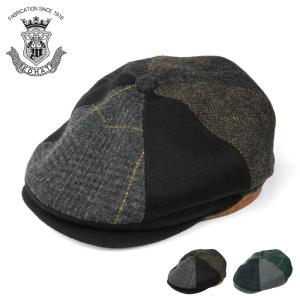 ウールコットン肉厚ビーチクロスキャスケット防寒ヴィンテージ風秋冬