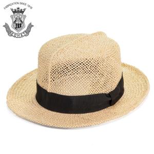 ハット メンズ 夏 ストローハット 帽子 つば広ハット 中折れハット