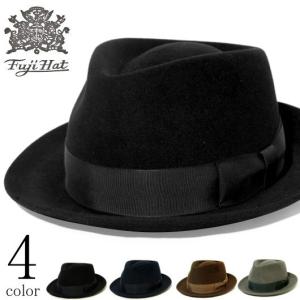 FUJIHAT フジハット 中折れハット フェルトハット ラビットファー