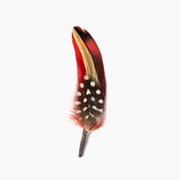 ハット用 羽根飾り フェザー 帽子アクセサリー ボウ中央差し込み フェルトハット パナマハット用 日...