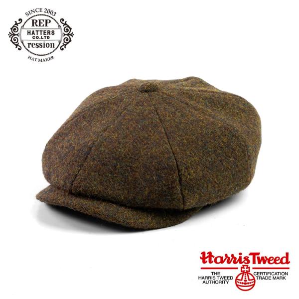 ハリスツイード使用 ハンチングキャスケット メンズ 帽子 サイズ調整可 秋冬 S-202501123...