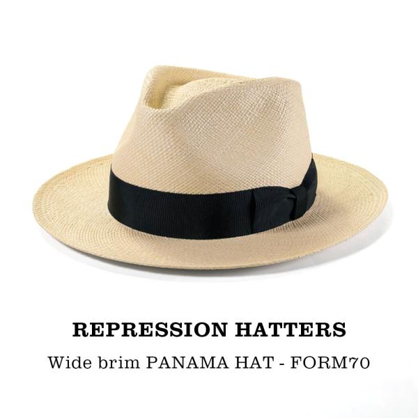 パナマハット 日本製 つば広 中折れハット メンズ 春夏 REPRESSION HATTERS サイ...