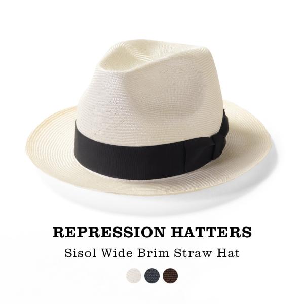 REPRESSION HATTERS リプレッションハッターズ ストローハット 日本製 シゾール つ...
