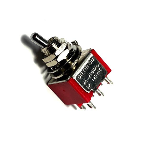 ON-ON-ON ミニトグルスイッチ ショートレバー