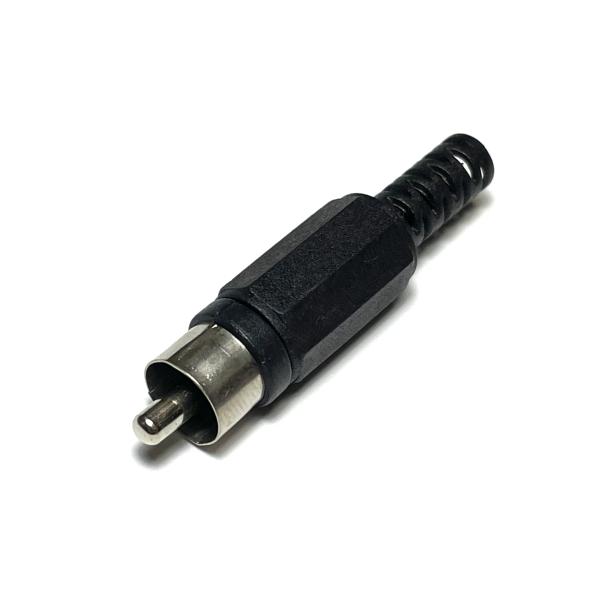 RCA Male Plug Black RCAプラグ オス ブラック