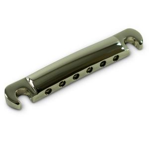 WD Music Aluminum Stop Tailpiece Nickel with Metric Studs｜repairgarage