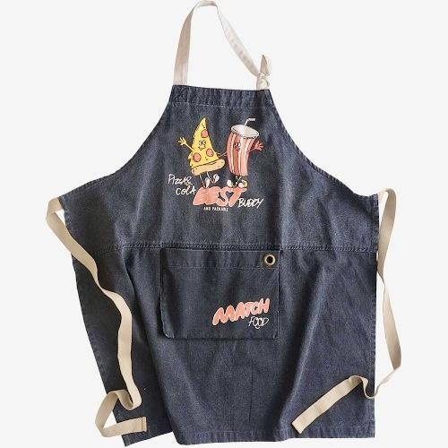 エプロン アメリカン プレゼント 母の日 父の日 かわいい おしゃれ アメリカン雑貨 ピザ コーラ