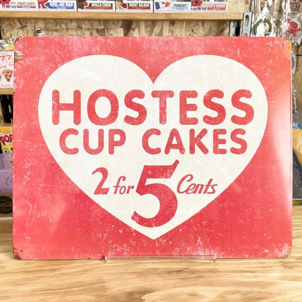 アメリカン 看板 アメリカン雑貨 ブリキ看板 メタルサイン ホステス カップケーキ おしゃれ インテ...