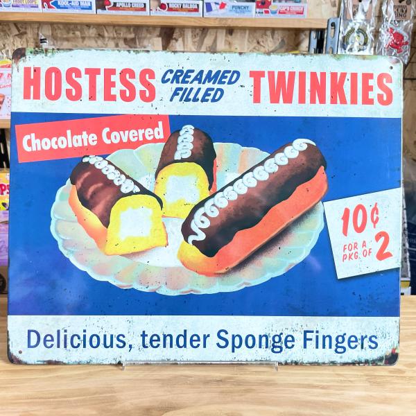 アメリカン 看板 アメリカン雑貨 ブリキ看板 メタルサイン ホステス トゥインキー おしゃれ インテ...