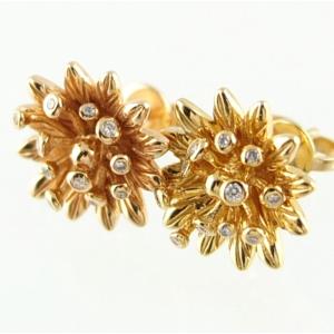 K18YG ダイヤモンド ピアス兼イヤリング 1.00ct ハーフフープ 新入荷  