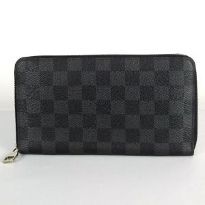 ルイ ヴィトン LOUIS VUITTON ジッピー オーガナイザー N63077　ラウンドファスナー長財布　ダミエ グラフィット　メンズ 【中古】