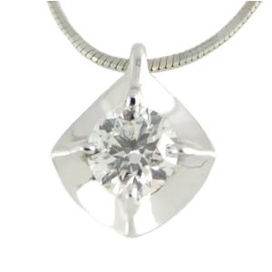 フォーエバーマーク ダイヤモンド ネックレス 0.18ct Pt850(プラチナ  