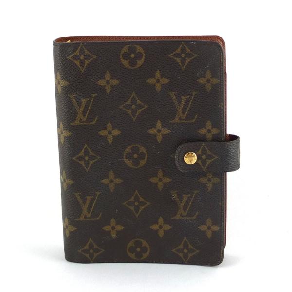 ルイ ヴィトン LOUIS VUITTON アジェンダMM R20105 手帳カバー モノグラム 【...