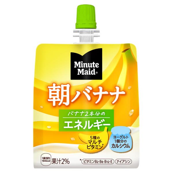 5ケースセット ミニッツメイド 朝バナナ 180g × 6本 ＋5箱30本セット コカ・コーラ Co...