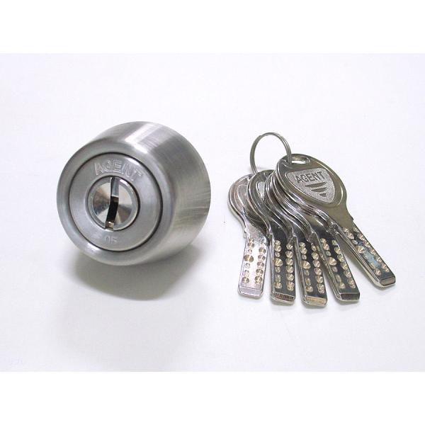 エージェントLS5-SWLSP(TE0)用取替シリンダー シルバー色（ディンプルキー5本付）☆☆MI...