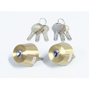 ゴール社V-18 TX28-25用シリンダー  金消色 2個同一 テール刻印28 筒長25ミリ