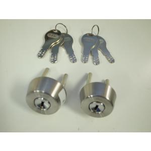 ゴール社対応D9ディンプルシリンダー TX37-36用　#11ケースシリンダー　シルバー色　2個同一...