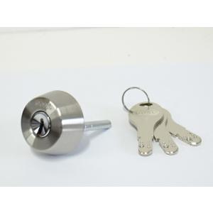 ゴール社対応D9ディンプルシリンダーTX40-37用　#11ケースシリンダー　シルバー色テール刻印4...