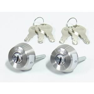 ゴール社対応D9ディンプルシリンダー TX43-37用シリンダー シルバー色 2個同一 テール刻印4...