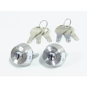 ゴール社対応D9ディンプルシリンダー TX28-27用シリンダー シルバー色 2個同一 テール刻印2...