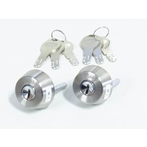 ゴール社対応D9ディンプルシリンダー TX37-34用シリンダー シルバー色 2個同一 テール刻印3...