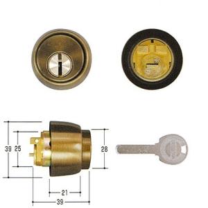 ユーシンショウワ X-CL(397)取替用ディンプルシリンダー　アンバー色(SCY-89 SCY89) U-SHINSHOWA 昭和 ユーシンショウワ X CL 397 玄関 ドア 扉 修理 補修｜reple