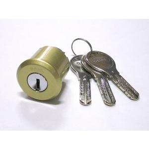 ミワロックPR-NDZ-1 面付補助錠 GP色(ゴールド色) 受座付 扉厚33〜42