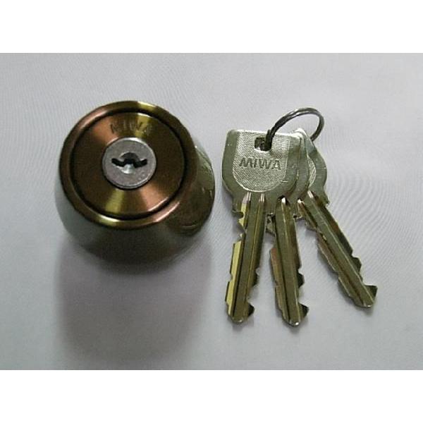 U9LZ1取替用シリンダー ブロンズ色(MCY-120 MCY120) 裏のビスピッチ13ミリ ☆☆...