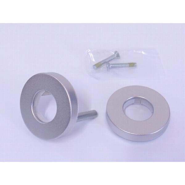 ゴール社レバーハンドル用丸座中ワンセットシルバー色直径45ミリ(LY-R3旧型仕様)☆☆GOAL ゴ...