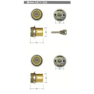美和ロック MCY-500 MIWA,美和ロック JNTE0 2個同一シリンダー CB