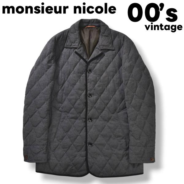 00s archive ニコル ムッシュ nicole monsieur キルティング ウール ダウ...
