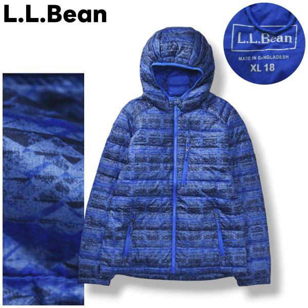 エルエルビーン L.L.Bean フーデット キルティング ダウン ジャケット ナイロン ダウンテッ...