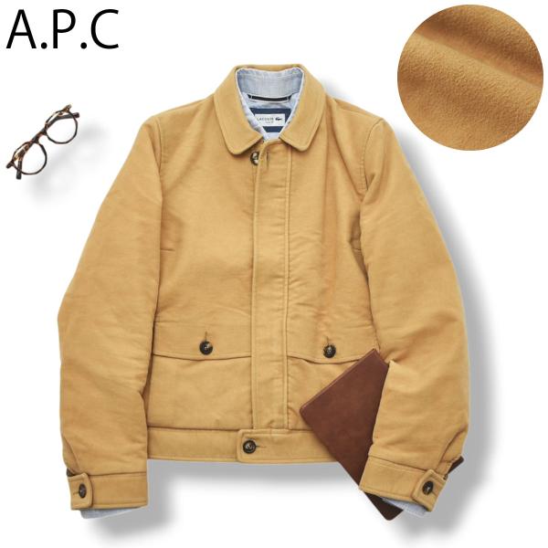 90s チュニジア製 アーペーセー APC ベロア スウィングトップ ブルゾン ジャケット S キャ...