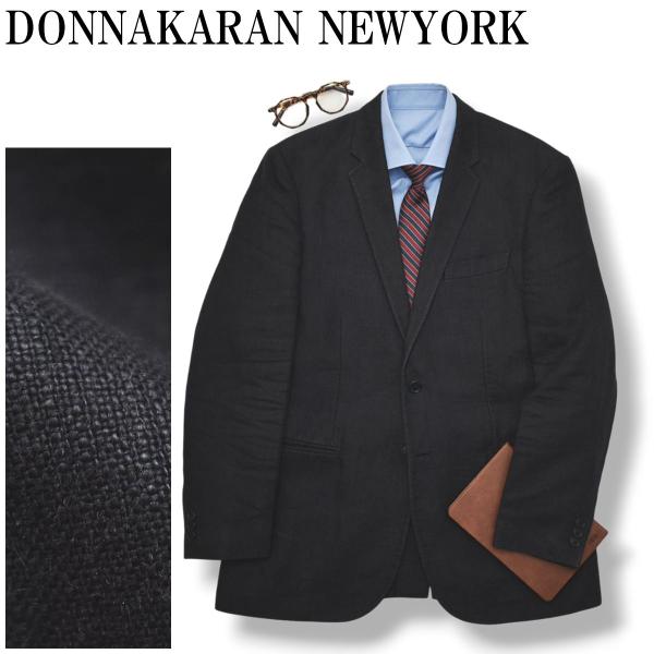 イタリア製 ダナキャランニューヨーク DONNAKARAN NEWYORK リネン  シングル 2B...