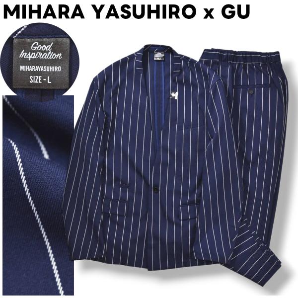 ミハラヤスヒロ MIHARA YASUHIRO x ジーユー GU ノーカラー イージー スーツ セ...