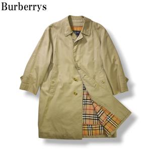 90sヴィンテージ バーバリー Burberrys 裏地ノバチェック ライナー付き ギャバジン ステンカラーコート バルマカーンコート ベージュ メンズ