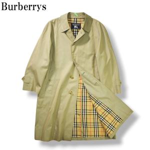 90sヴィンテージ バーバリー Burberrys 裏ノバチェック コットンギャバジン ロング ステンカラーコート バルマカーンコート 玉虫色 メンズ
