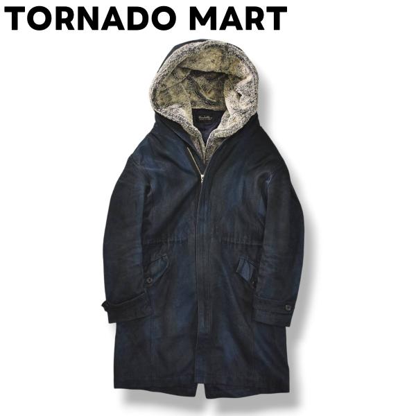 トルネードマート TORNADO MART スエード レザー フーデット コート パーカー 中綿 キ...