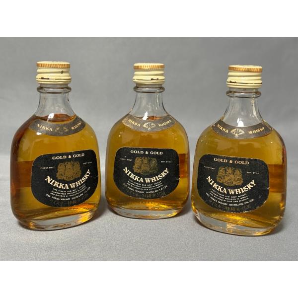 古酒 ニッカウヰスキー GOLD&amp;GOLD ゴールド＆ゴールド ウイスキー 特級表示 50ml 43...