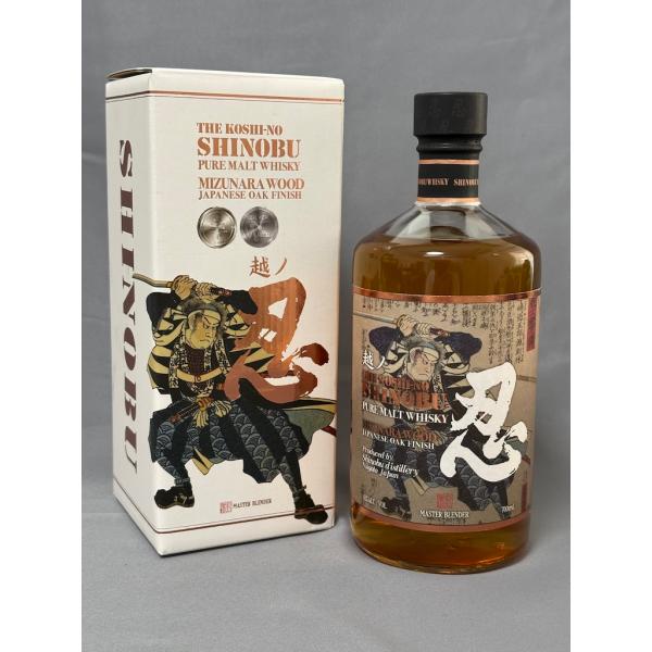 越ノ忍 ピュアモルト ウイスキー ミズナラ ウッド ジャパニーズ オーク フィニッシュ 700ml ...