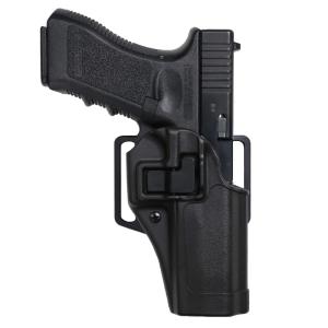 ブラックホーク製　実物レザーヒップホルスター グロック17用　右用　中古品 BLACKHAWK Serpa CQCホルスター GLOCK 17/18C他 リアルサイズ用