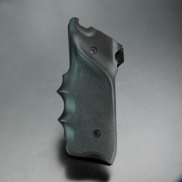 HOGUE ガングリップ ルガー MK2用 ラバー製 フィンガーグルーブ付き 82060 ラバーグリ...