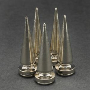スタッズ ツリースパイク H30mm×φ10mm ニッケルメッキ | ベルト 革細工 レザークラフト材料 メンズベルト自作