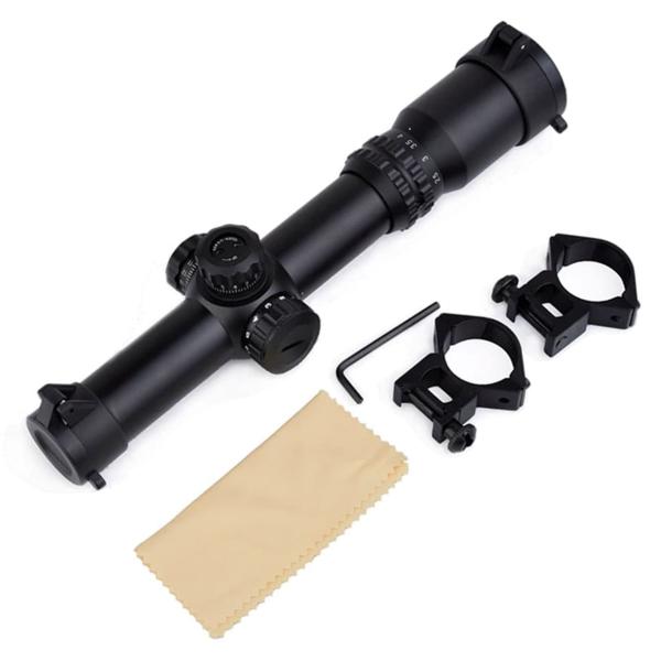 AIM-O タクティカルスコープ 1-4x24 可変倍率 レティクルライト赤/緑 AO3044 エイ...