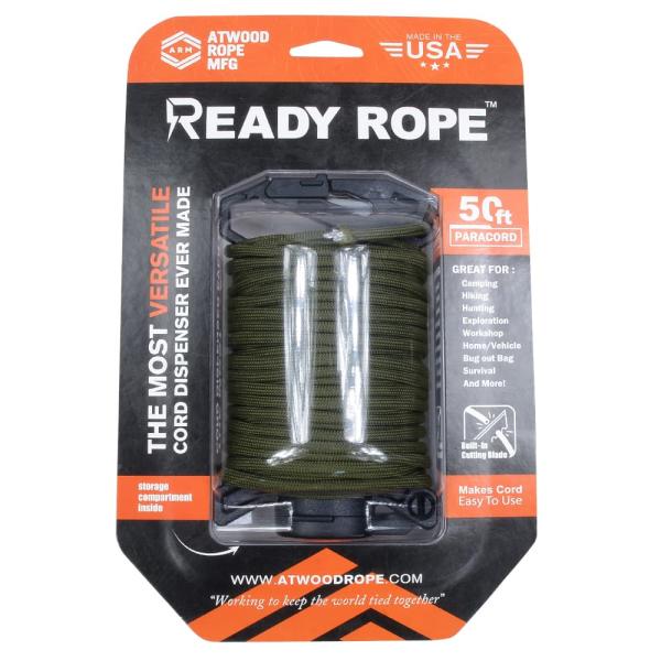 ATWOOD ROPE ロープディスペンサー Ready Rope ELITE 50ft パラコード...