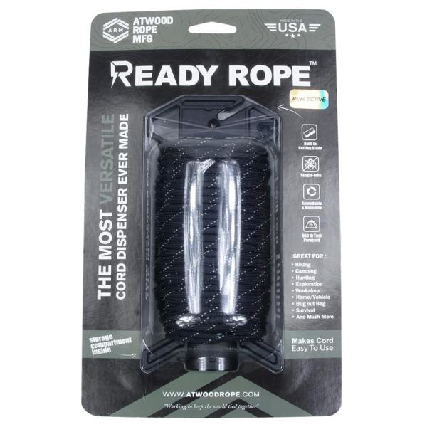 ATWOOD ROPE ロープディスペンサー Ready Rope 100ft パラコード付 反射材...